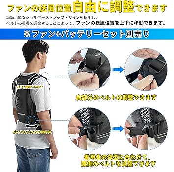 Amazon.co.jp: [NAFUAIR] 空調作業着 冷却ベストファン作業着 熱中症